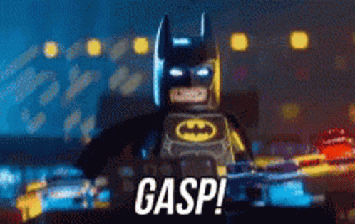 Lego Batman Saying Gasp