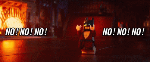 Lego Batman Saying No