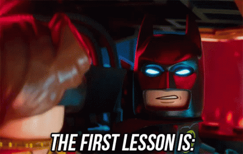 Lego Batman Says The First Lesson