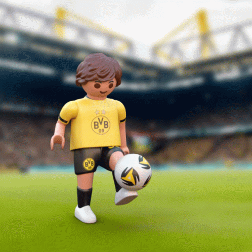 Lego Character Playing Futbol GIF