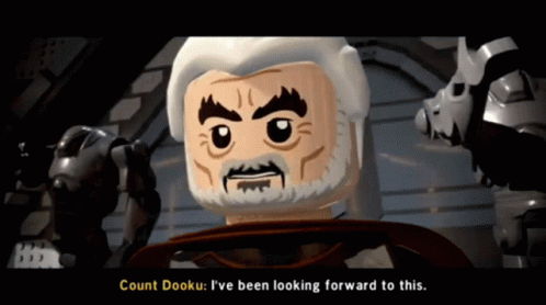 Lego Count Dooku Says Looking Forward