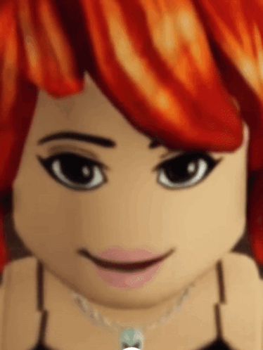 Lego Girl Face Close Up Red Hair