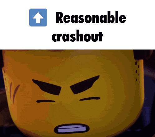 Lego Head Reasonable Crashout GIF