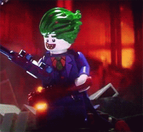 Lego Joker Holding Gun