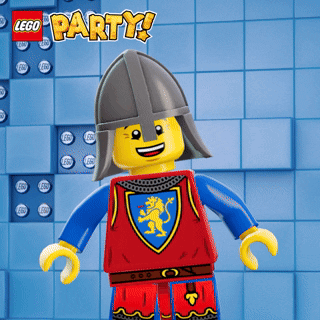 Lego Knight with Helmet and Shield