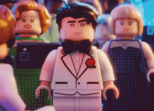 Lego Man In Tuxedo And Bow Tie GIF