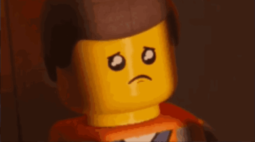 Lego Man With Sad Face