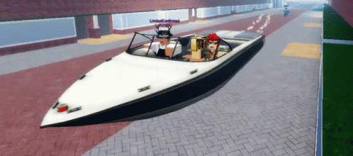 Lego Motorboat On Land GIF