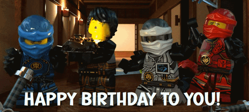 Lego Ninjago Birthday Card Happy Birthday