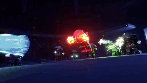 Lego Ninjago Character Holding Fireball GIF