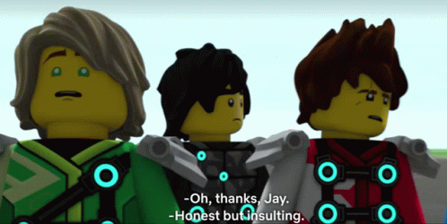 Lego Ninjago Characters Honest But Insulting GIF