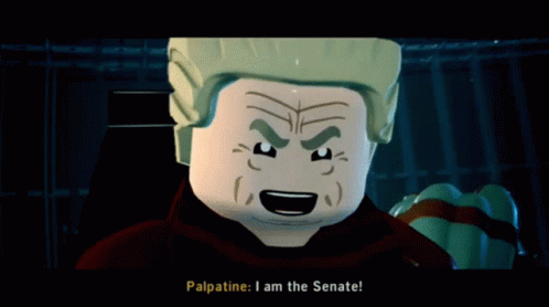 Lego Palpatine Saying I Am The Senate GIF