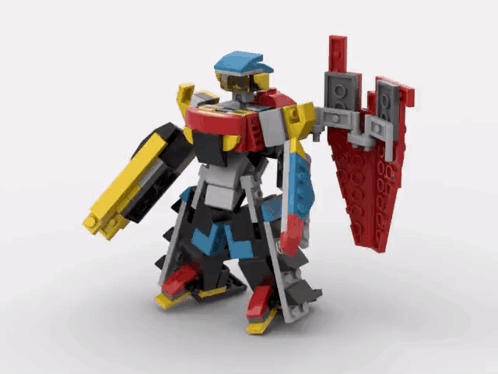 Lego Robot with Red Shield