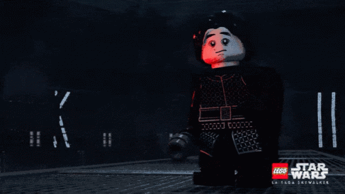 Lego Star Wars Character Holding Red Lightsaber
