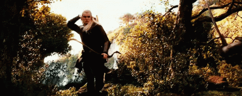 Legolas Attacking With Arrow GIF