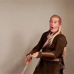 Legolas Spinning Sword GIF