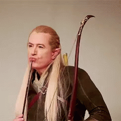 Legolas Stephen Colbert Pouty Lips GIF