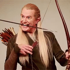 Legolas Using Bow As Violin GIF