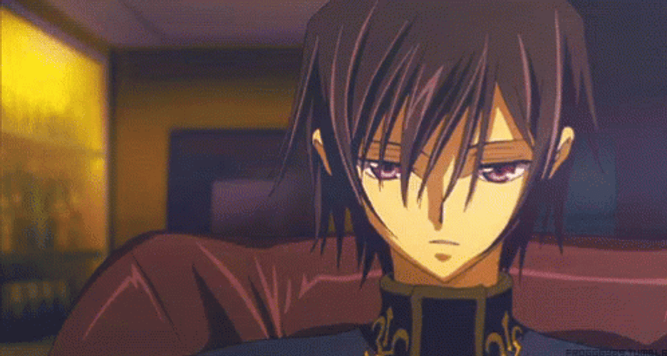 Code Geass Lelouch Lamperouge Staring GIF