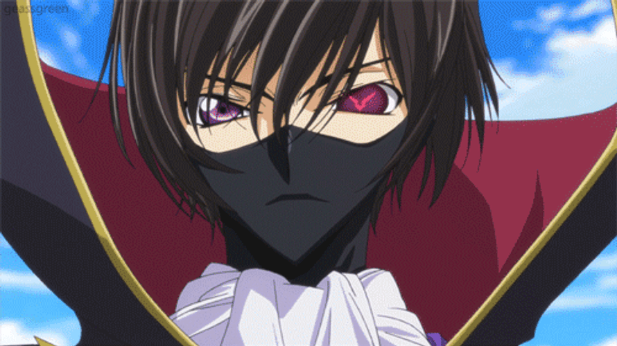 Serious Lelouch Lamperouge Staring GIF