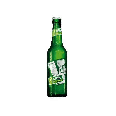 Lemon Flavored Beer Bottle