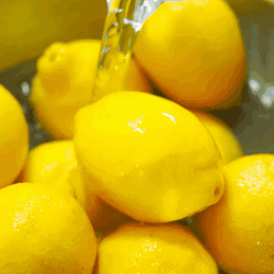 Lemon Rinsing In Water GIF