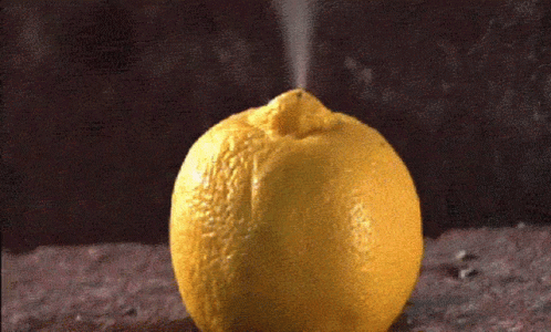 Lemon Water Explosion GIF