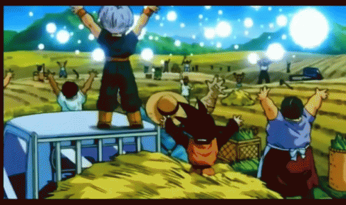 Lending Energy For Spirit Bomb GIF