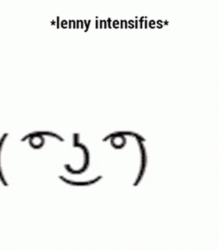 Lenny Face Intensifies Zooming GIF
