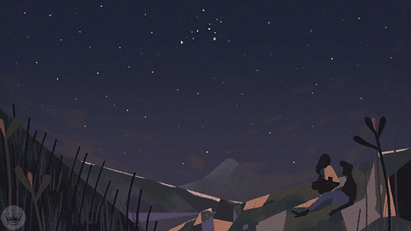 Leo Stars In The Sky GIF