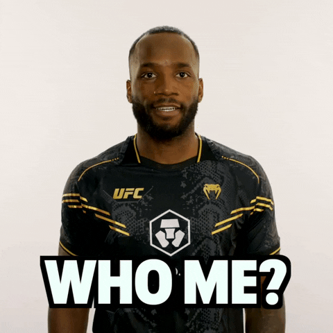 Leon Edwards Asking Who Me GIF