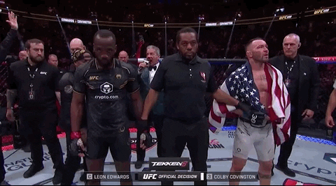 Leon Edwards Celebrates Win GIF