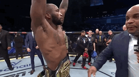 Leon Edwards Celebrating Hand Shake GIF