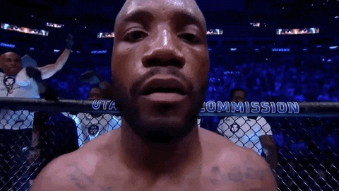 Leon Edwards Close Up Finger Headshot GIF