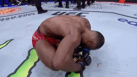 Leon Edwards Down On Ground Crying GIF
