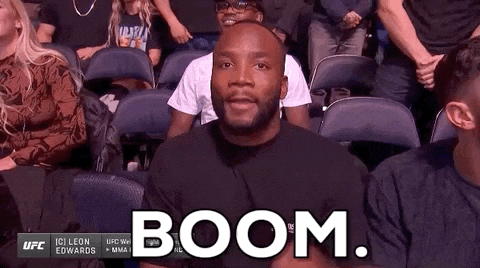 Leon Edwards Mind Blown Boom GIF