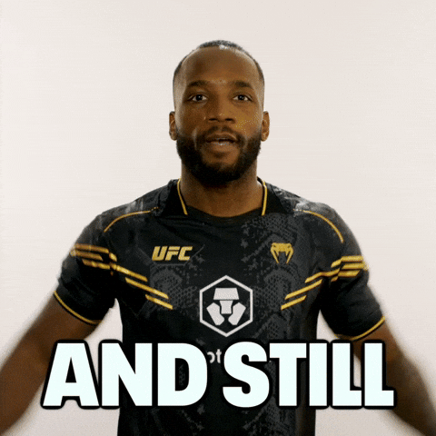 Leon Edwards Self Pointing And Still GIF