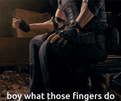 Leon Kennedy Boy What Those Fingers Do GIF