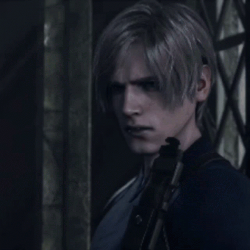 Leon Kennedy Standing At The Window GIF