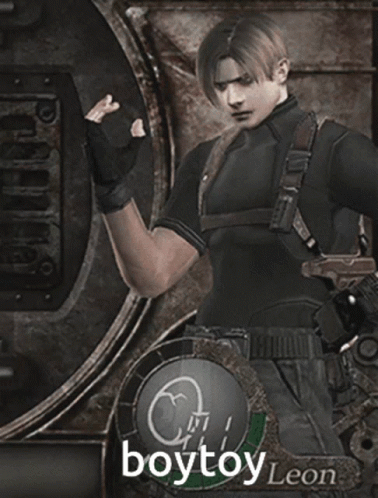 Leon Kennedy Throwing Bag Boytoy GIF