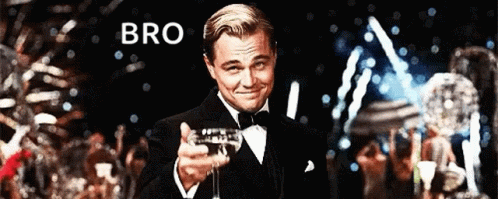 Leonardo D Caprio Happy Birthday Bro Cheers GIF