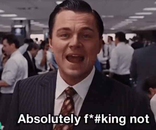 Leonardo DiCaprio Absolutely Not GIF