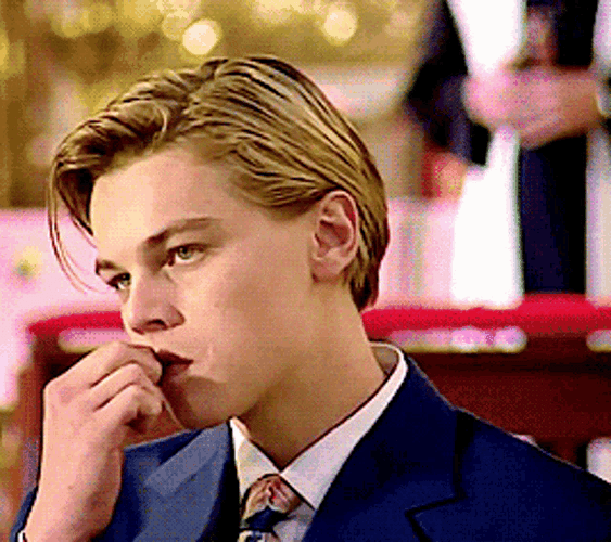 Leonardo DiCaprio Chewing GIF