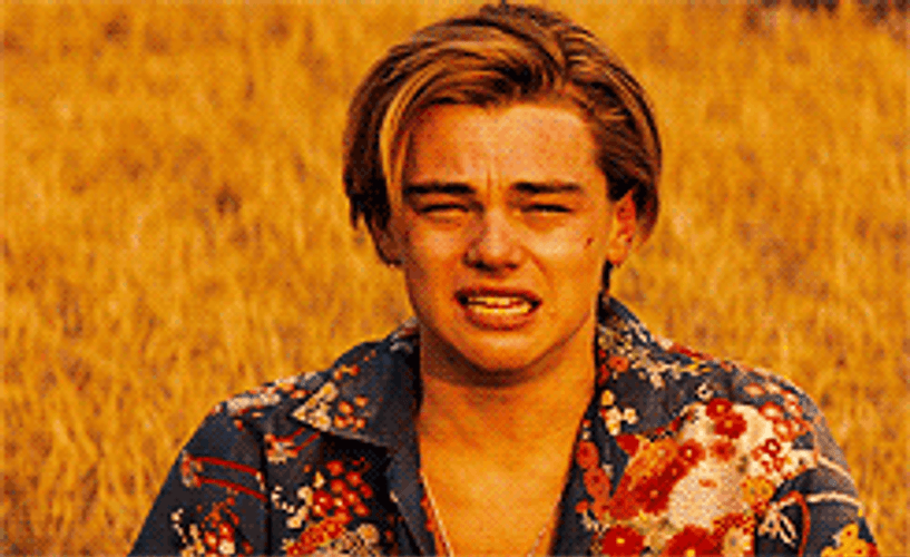 Leonardo DiCaprio Romeo Crying GIF