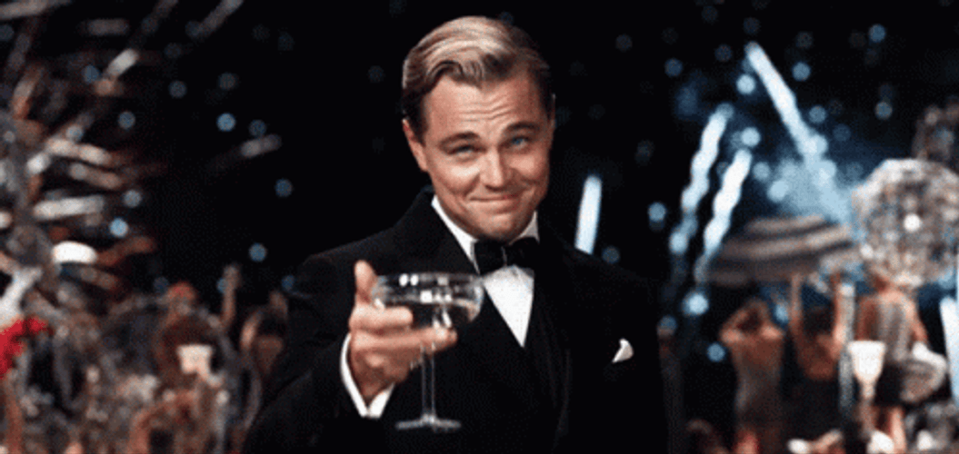 Leonardo DiCaprio Want To Cheers To You GIF