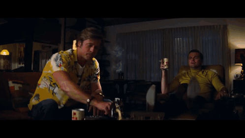 Leonardo Holiday Party GIF