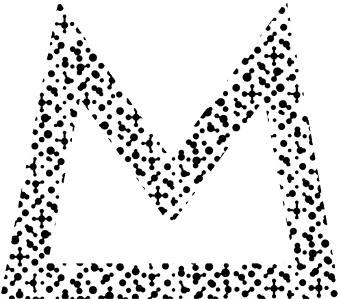 Leopard Print Letter M