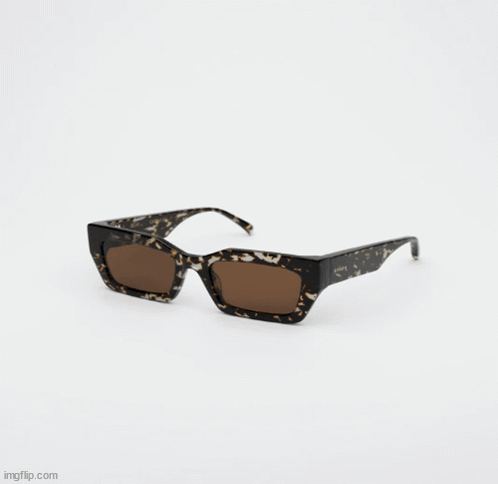 Leopard Print Sunglasses with Brown Lenses