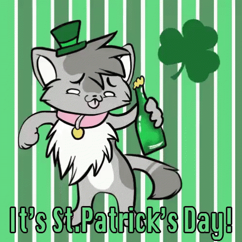 Leprechaun Cat St. Patrick's Day GIF