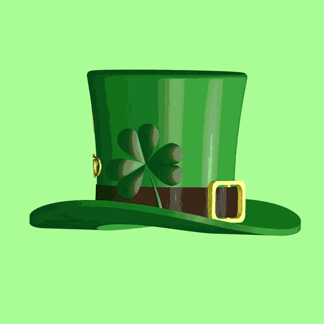Leprechaun Hat Irish And Vaccinated GIF